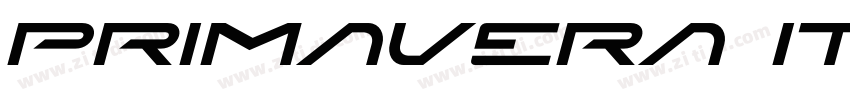 Primavera Italic字体转换